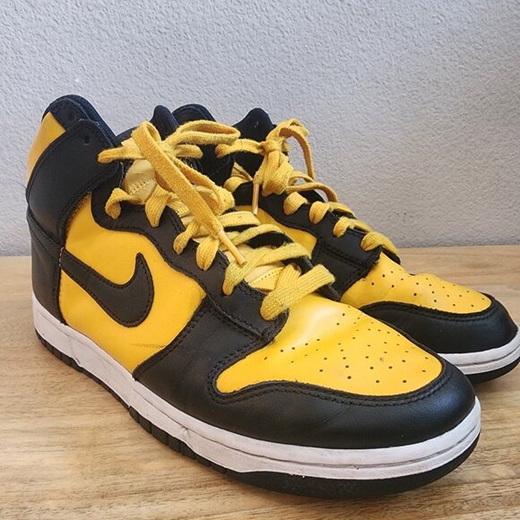 Nike Dunk High Reverse Goldenrod Basketball Sneaker Shoes Men's Size 9 - Picture 8 of 12